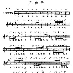 琵琶谱 | 又曲子 敦煌琵琶曲谱 第7曲