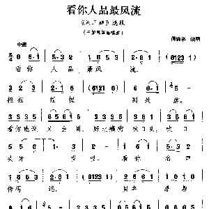 广西彩调戏 看你人品最风流 刘三姐 选段 刘三姐骂媒婆唱腔 傅锦华