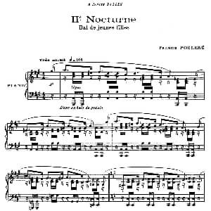 Eight Nocturnes 钢琴谱 弗朗西斯 普朗克