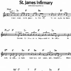 蓝调音乐:St. James Infirmary_外国歌谱