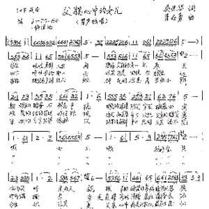 父亲心中的女儿_歌谱投稿_词曲:吴光华 李志勇