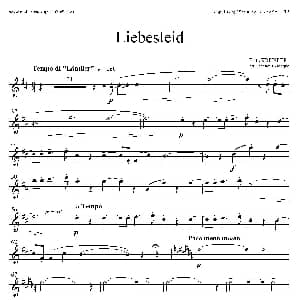 萨克斯谱 | Liebesleid 四重奏 第1 2高音萨克斯分谱