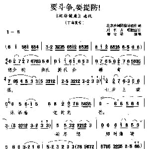 北京曲剧 要斗争 要提防 祝你健康 选段 丁海宽唱 曹宝禄