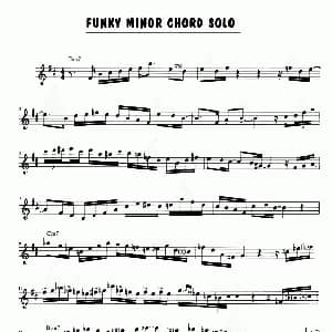 萨克斯谱 | FUNKY MINOR CHORD SOLO