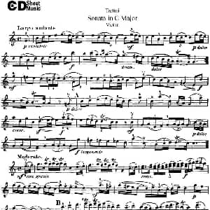 小提琴谱 | Violin Sonata in C Major