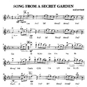 萨克斯谱 | SONG FROM A SECRET GARDEN 神秘花园