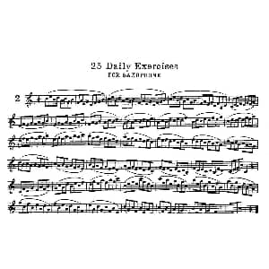 萨克斯谱 | klose 25首萨克斯练习曲 2