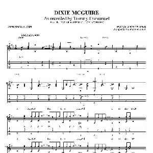 tommy emmanuel dixie mcguire 吉他谱 tommy emmanuel