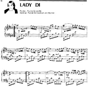 LADY DI 钢琴谱