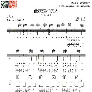像我这样的人 吉他谱 毛不易 齐元义
