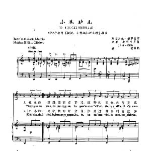43小毛驴儿 意大利 _外国歌谱_词曲:罗贝尔托 穆罗洛 尼诺 奥利韦罗
