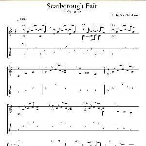 Scarborough Fair 吉他谱