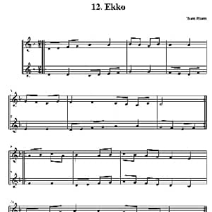 小提琴谱 | Ekko 简易二重奏 Tom Horn 霍恩 汤姆