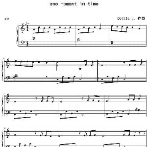 one moment in time 钢琴谱 Bettis J.