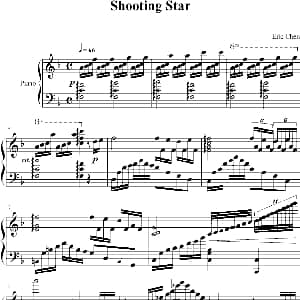Shooting Star 钢琴谱