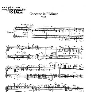 Piano Concerto No.2 in f Minor Op.21 钢琴谱 肖邦 chopin