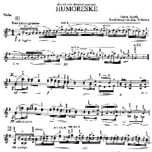 小提琴谱 | HUMORESKE 幽默曲