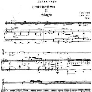 小提琴谱 | g小调小提琴协奏曲Op.26 II Adagio 小提琴 钢琴伴奏 马克斯 布鲁赫