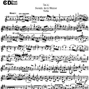 小提琴谱 | Violin Sonata in G Major