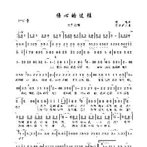 伤心的过往_歌曲简谱_词曲:蝴蝶 月剪西风