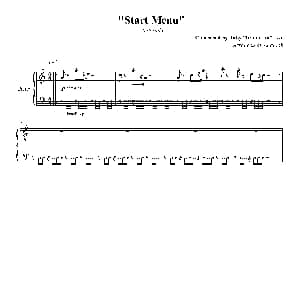 Start Menu 钢琴谱