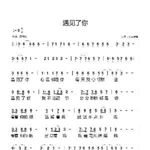 遇见了你_歌曲简谱_词曲:开花结果 开花结果