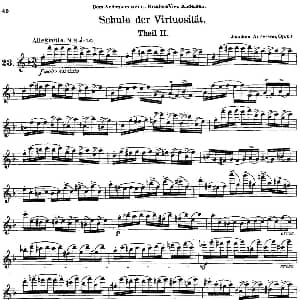 长笛曲谱 | Schule der Virtuosität. Op. 60 23 丹麦 安德森