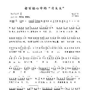 老百姓心中的习大大_歌曲简谱_词曲:徐万广 包国瑛 爱歌