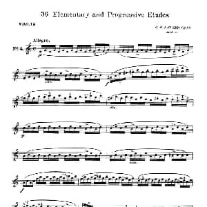 小提琴谱 | 开塞 KAYSER 36首小提琴练习曲之4