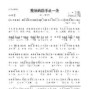 爱情的路不止一条_歌曲简谱_词曲:师立宅 陈伟