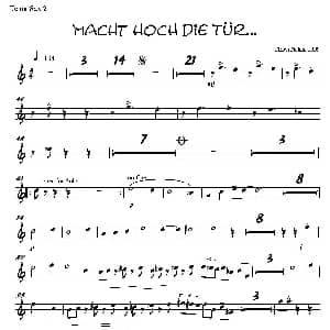萨克斯谱 | Macht Hoch Die Tru… 第二次中音萨克斯分谱
