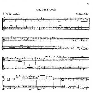 萨克斯谱 | 16首爵士二重奏 One Note Break