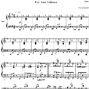 小提琴谱 | Por Una Cabeza 一步之遥 钢琴分谱