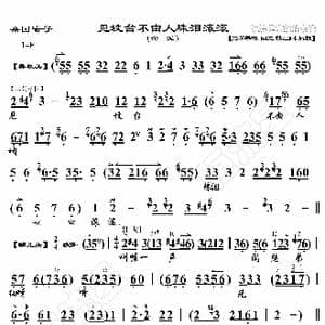 桑园寄子 见坟台不由人珠泪滚滚_歌曲简谱_词曲:暂无 恒流星制谱