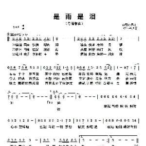 是雨是泪_歌谱投稿_词曲:许冠杰 许冠杰