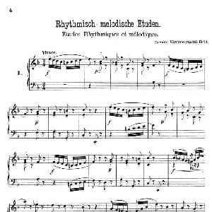 36 Etudes Rhythmiques et Melodiques Op.105 钢琴谱 德 狄奥多•柯希纳