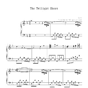 The Twilight Shore 钢琴谱 久石让