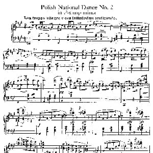 Five Polish National Dance Op.3 钢琴谱 泽维尔 沙温卡