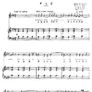 费迪蕾 法国 _外国歌谱_词曲:勒孔特•德•里乐 Leconte De Lisle H.丢帕克