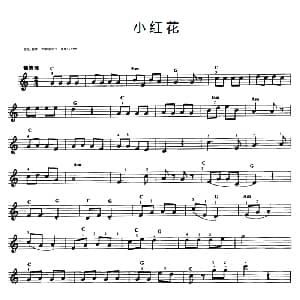 电子琴谱 | 小红花