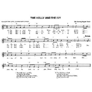 THE HOLLY AND THE IVY_外国歌谱