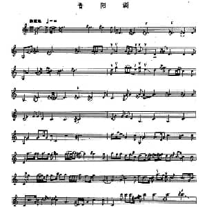 晋阳调 伽倻琴 五线谱 金震记谱