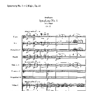 Symphony No.1 in C Major Op.21 Ⅰ 交响乐总谱 Beethoven
