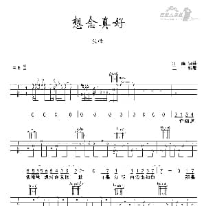 想念真好 吉他谱 ​汪峰 汪峰词曲 王一