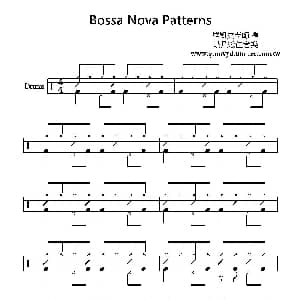 Bossa Nova pattern 鼓谱