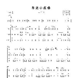 月光小夜曲_歌谱投稿_词曲: 周兰萍