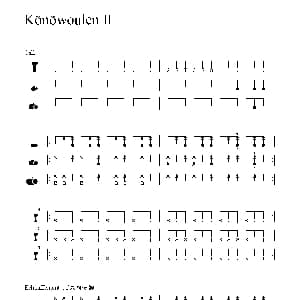 Könöwoulen II 非洲手鼓谱