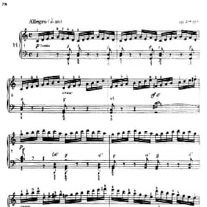 手风琴谱 | 车尔尼手风琴练习曲集 第Ⅲ册 P26—51