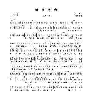 踏雪寻梅_歌曲简谱_词曲:安华 李旭辉