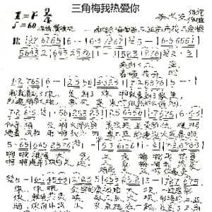 三角梅我热爱你_歌谱投稿_词曲:孙长友 孙长友